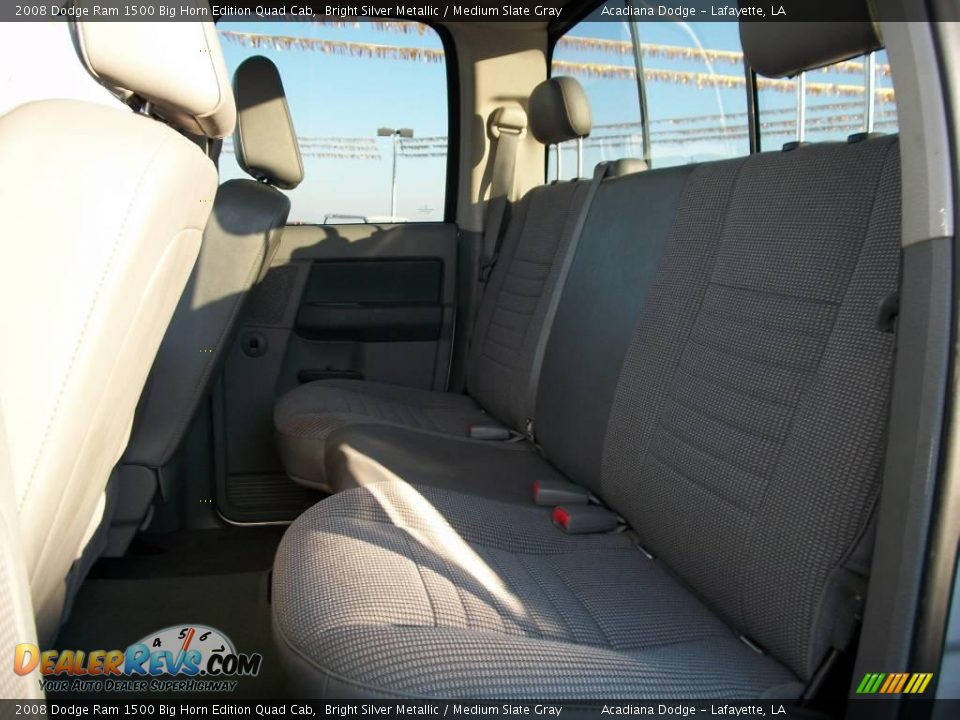 2008 Dodge Ram 1500 Big Horn Edition Quad Cab Bright Silver Metallic / Medium Slate Gray Photo #10