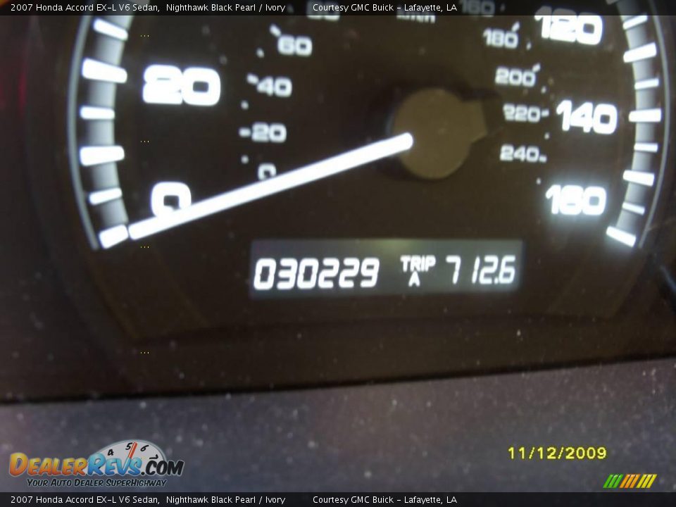 2007 Honda Accord EX-L V6 Sedan Nighthawk Black Pearl / Ivory Photo #15