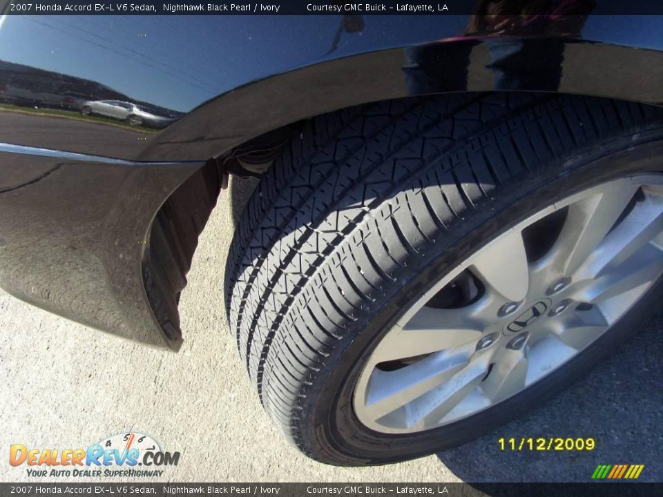 2007 Honda Accord EX-L V6 Sedan Nighthawk Black Pearl / Ivory Photo #19