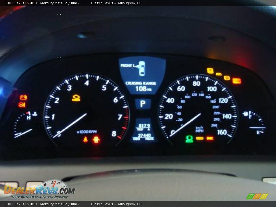 2007 Lexus LS 460 Mercury Metallic / Black Photo #29