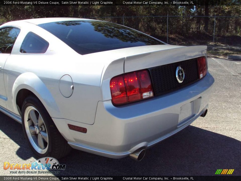 2006 Ford Mustang V6 Deluxe Coupe Satin Silver Metallic / Light Graphite Photo #7