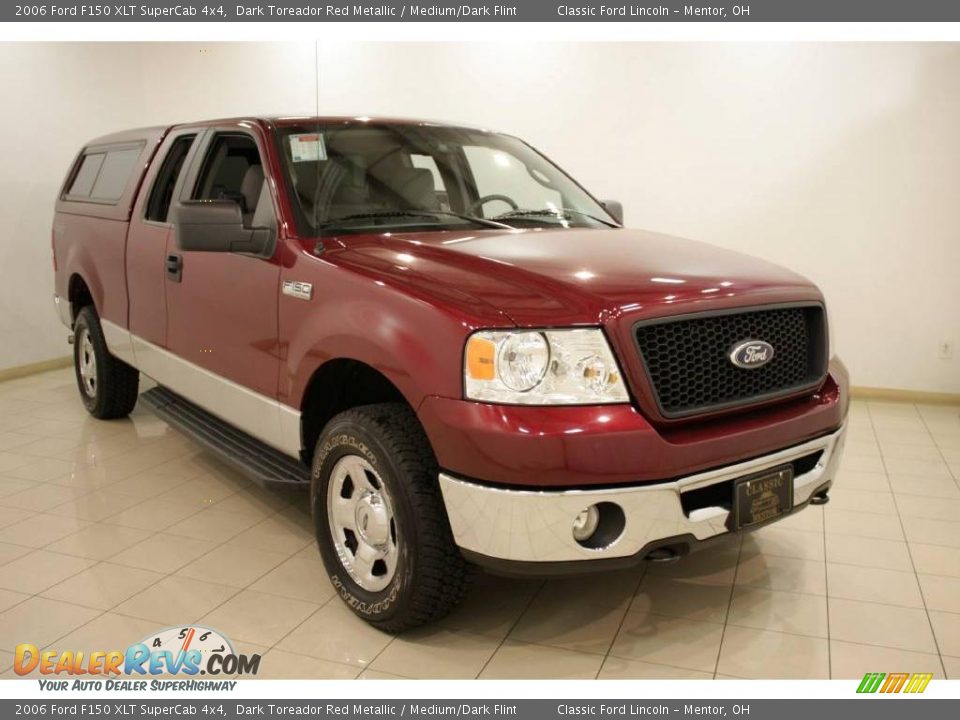 2006 Ford F150 XLT SuperCab 4x4 Dark Toreador Red Metallic / Medium/Dark Flint Photo #1