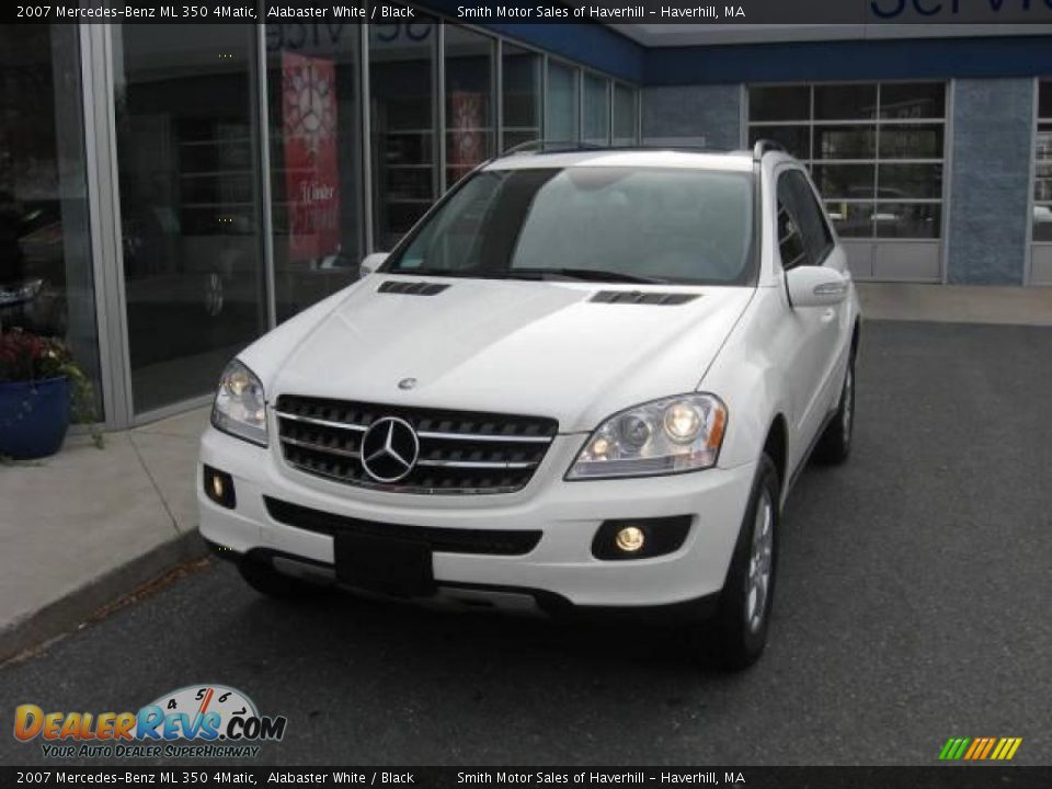 2007 Mercedes-Benz ML 350 4Matic Alabaster White / Black Photo #1