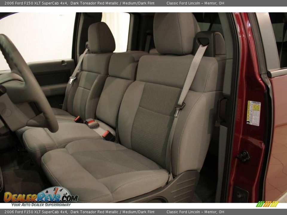 2006 Ford F150 XLT SuperCab 4x4 Dark Toreador Red Metallic / Medium/Dark Flint Photo #9