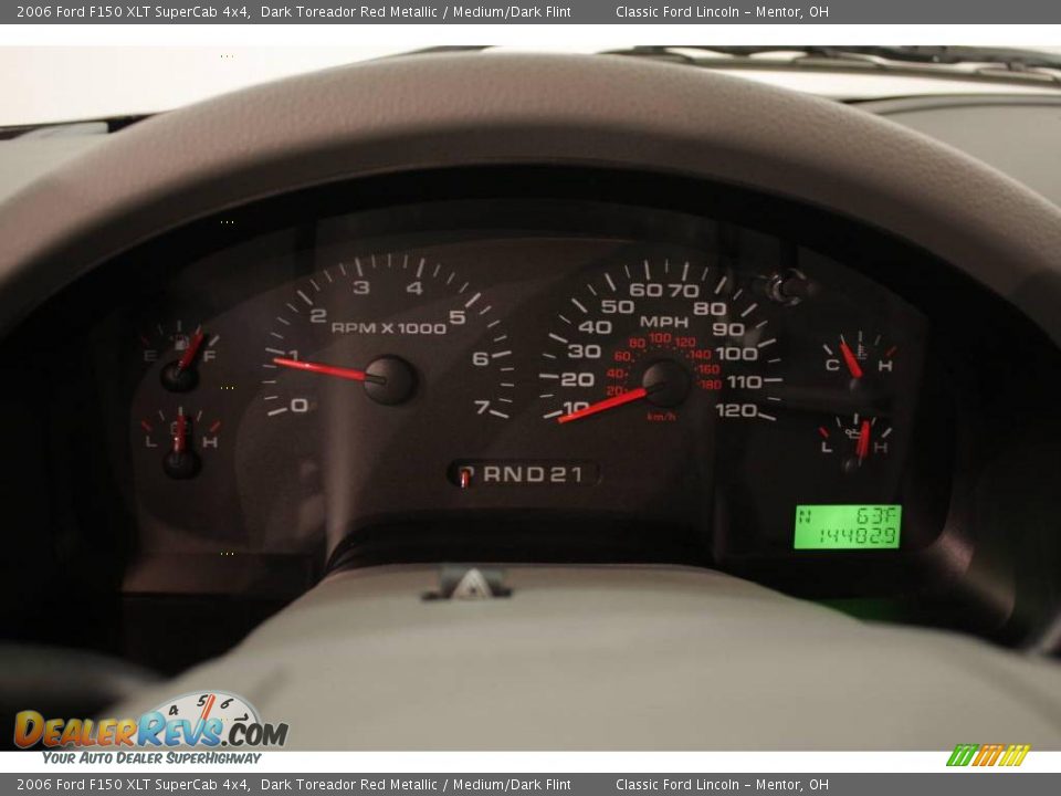 2006 Ford F150 XLT SuperCab 4x4 Dark Toreador Red Metallic / Medium/Dark Flint Photo #11