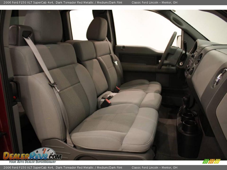 2006 Ford F150 XLT SuperCab 4x4 Dark Toreador Red Metallic / Medium/Dark Flint Photo #13