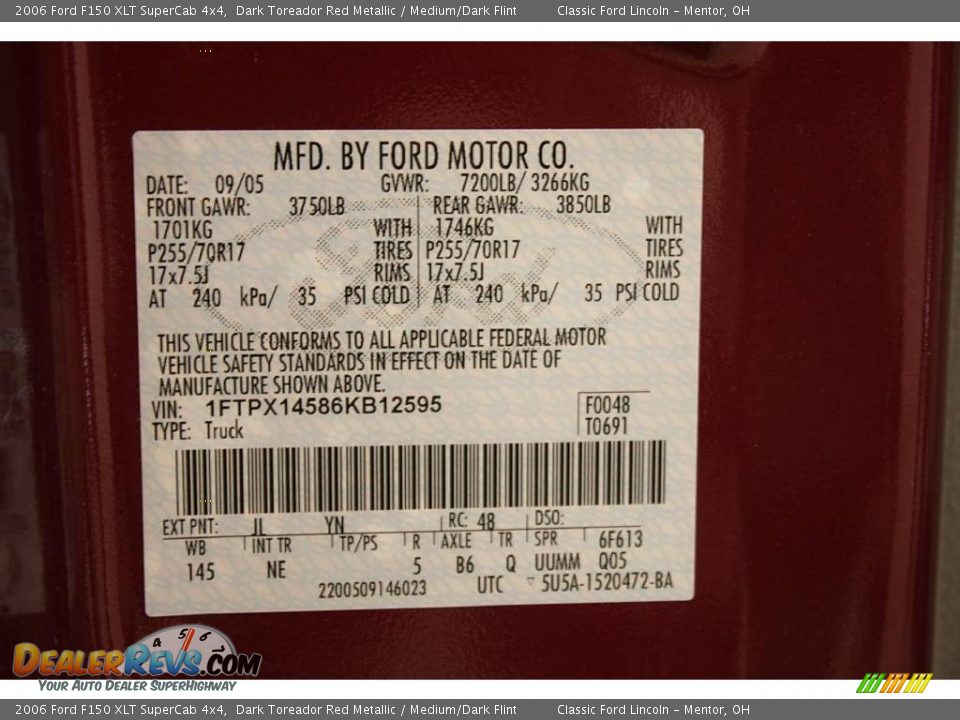 2006 Ford F150 XLT SuperCab 4x4 Dark Toreador Red Metallic / Medium/Dark Flint Photo #19