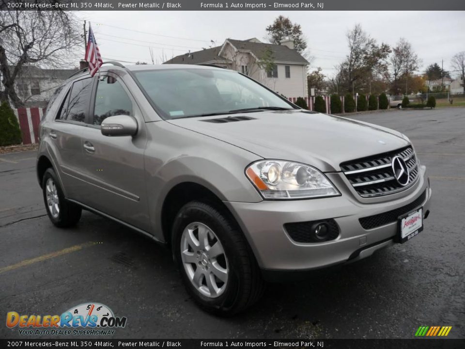 2007 Mercedes-Benz ML 350 4Matic Pewter Metallic / Black Photo #2