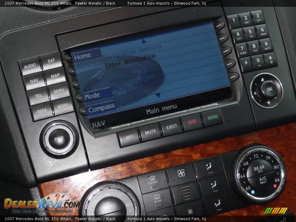2007 Mercedes-Benz ML 350 4Matic Pewter Metallic / Black Photo #10