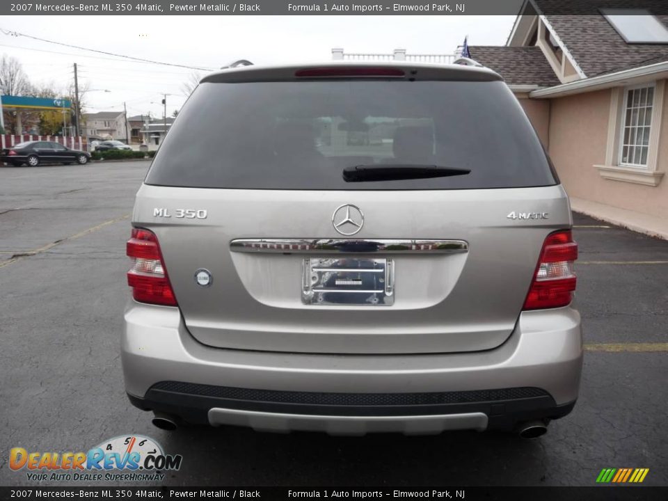 2007 Mercedes-Benz ML 350 4Matic Pewter Metallic / Black Photo #12