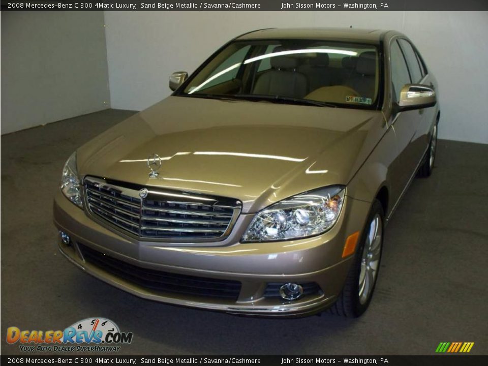2008 Mercedes-Benz C 300 4Matic Luxury Sand Beige Metallic / Savanna/Cashmere Photo #1