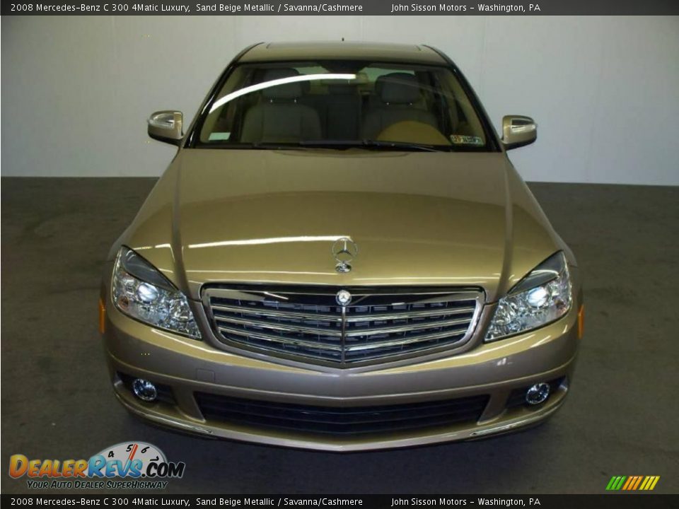 2008 Mercedes-Benz C 300 4Matic Luxury Sand Beige Metallic / Savanna/Cashmere Photo #2
