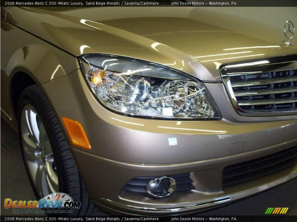 2008 Mercedes-Benz C 300 4Matic Luxury Sand Beige Metallic / Savanna/Cashmere Photo #4