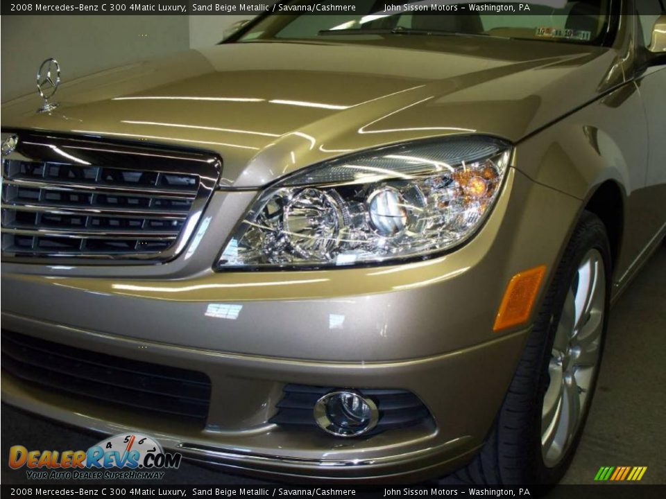 2008 Mercedes-Benz C 300 4Matic Luxury Sand Beige Metallic / Savanna/Cashmere Photo #6