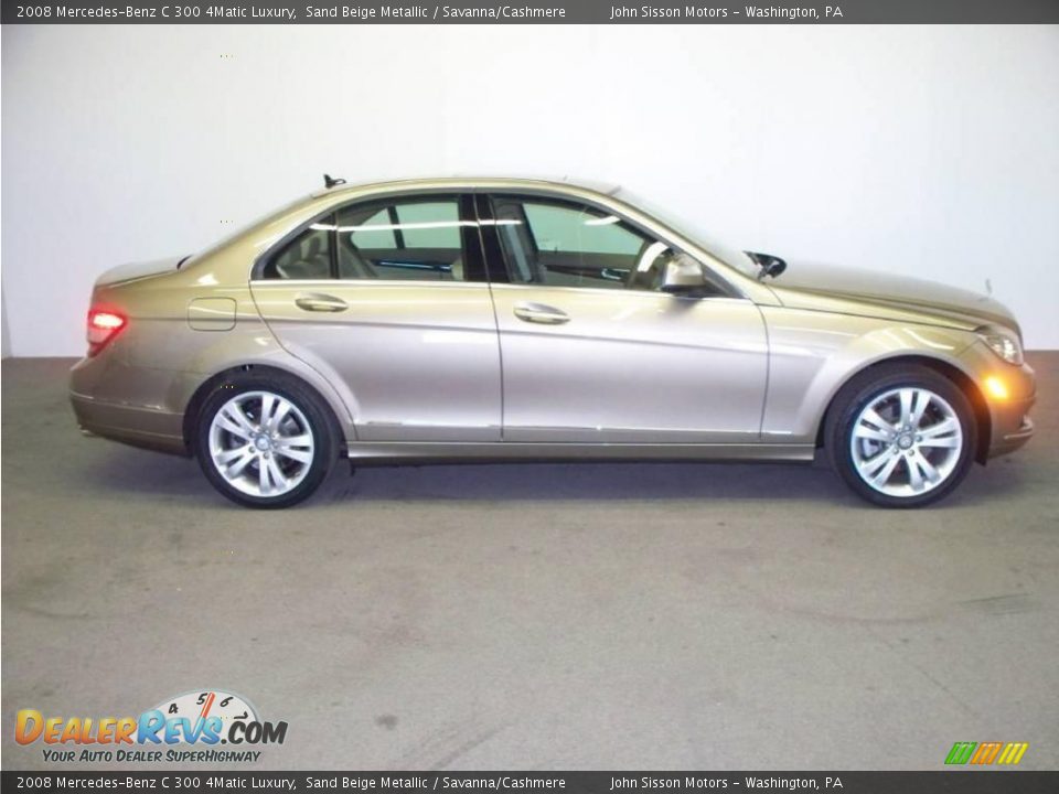 2008 Mercedes-Benz C 300 4Matic Luxury Sand Beige Metallic / Savanna/Cashmere Photo #9