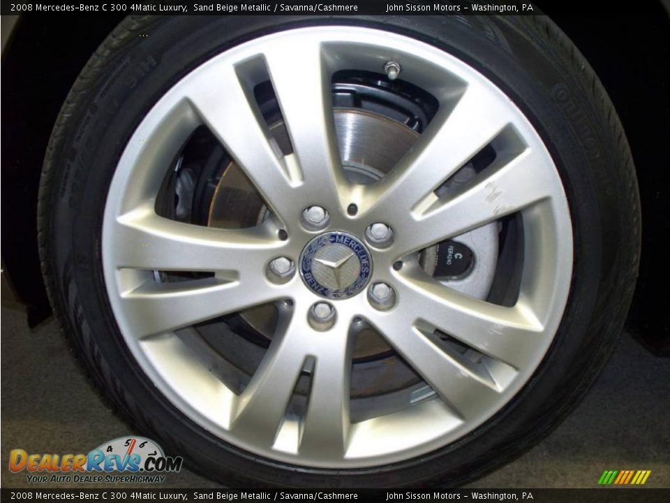 2008 Mercedes-Benz C 300 4Matic Luxury Sand Beige Metallic / Savanna/Cashmere Photo #11
