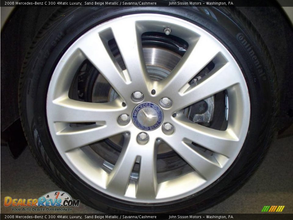 2008 Mercedes-Benz C 300 4Matic Luxury Sand Beige Metallic / Savanna/Cashmere Photo #12