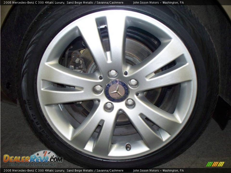 2008 Mercedes-Benz C 300 4Matic Luxury Sand Beige Metallic / Savanna/Cashmere Photo #13