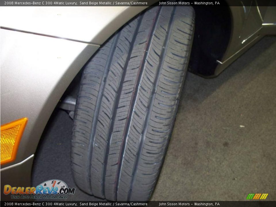 2008 Mercedes-Benz C 300 4Matic Luxury Sand Beige Metallic / Savanna/Cashmere Photo #15