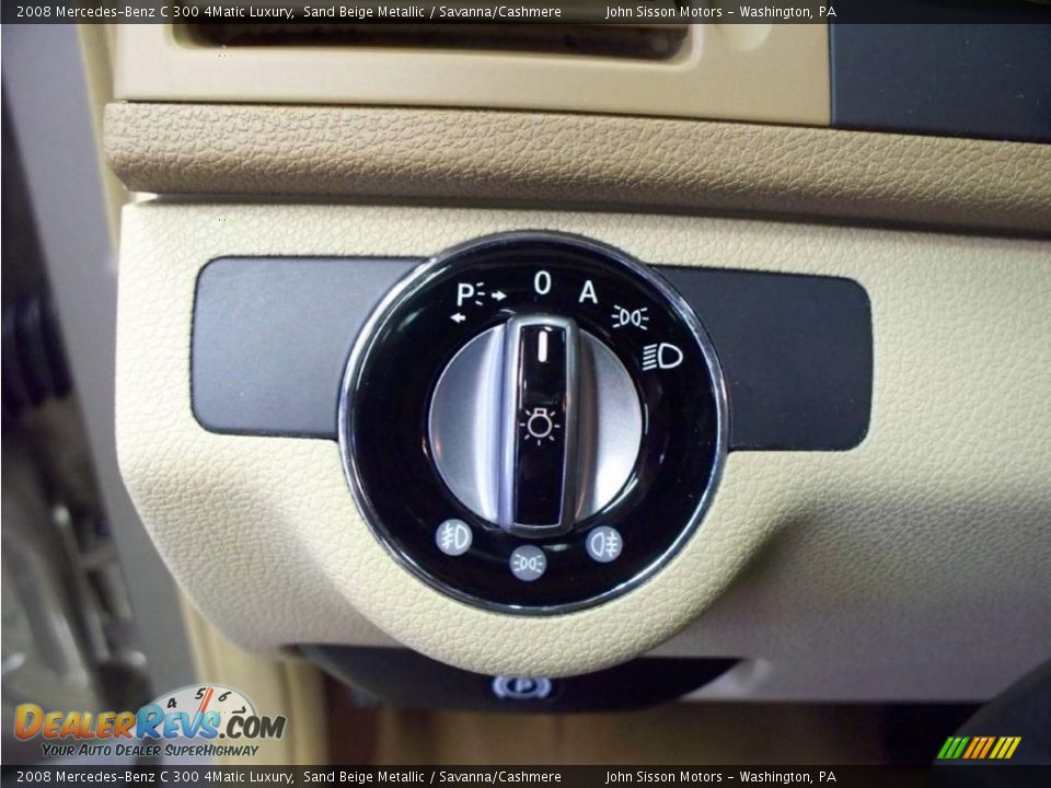 2008 Mercedes-Benz C 300 4Matic Luxury Sand Beige Metallic / Savanna/Cashmere Photo #16