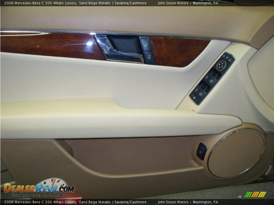 2008 Mercedes-Benz C 300 4Matic Luxury Sand Beige Metallic / Savanna/Cashmere Photo #17
