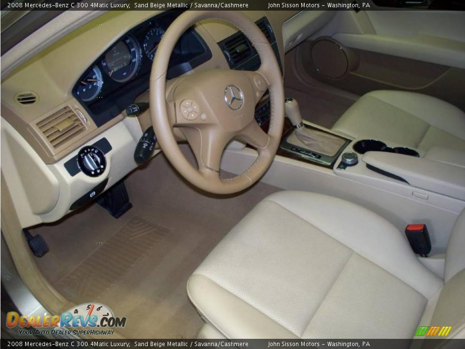 2008 Mercedes-Benz C 300 4Matic Luxury Sand Beige Metallic / Savanna/Cashmere Photo #18