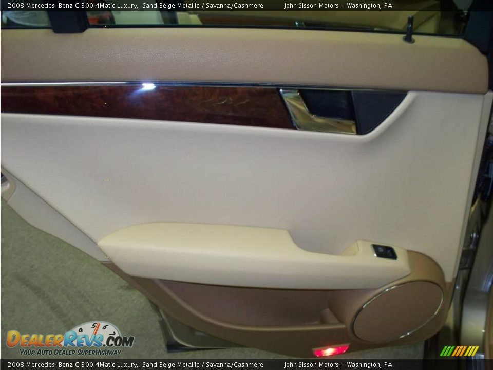2008 Mercedes-Benz C 300 4Matic Luxury Sand Beige Metallic / Savanna/Cashmere Photo #20