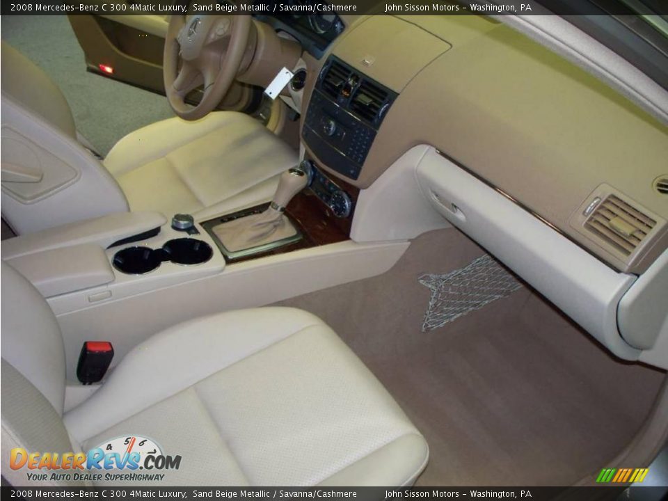 2008 Mercedes-Benz C 300 4Matic Luxury Sand Beige Metallic / Savanna/Cashmere Photo #25