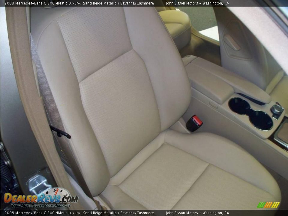 2008 Mercedes-Benz C 300 4Matic Luxury Sand Beige Metallic / Savanna/Cashmere Photo #26