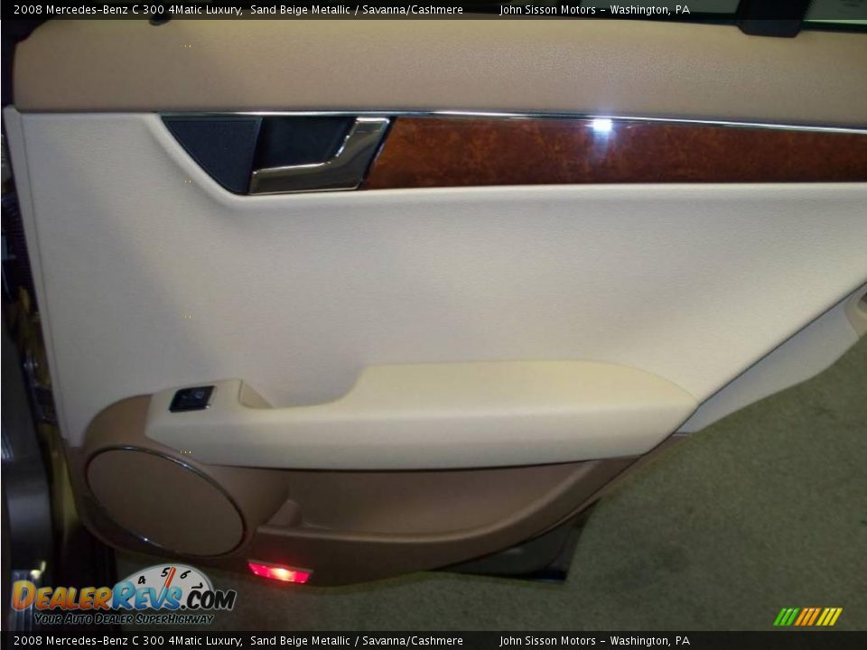 2008 Mercedes-Benz C 300 4Matic Luxury Sand Beige Metallic / Savanna/Cashmere Photo #27