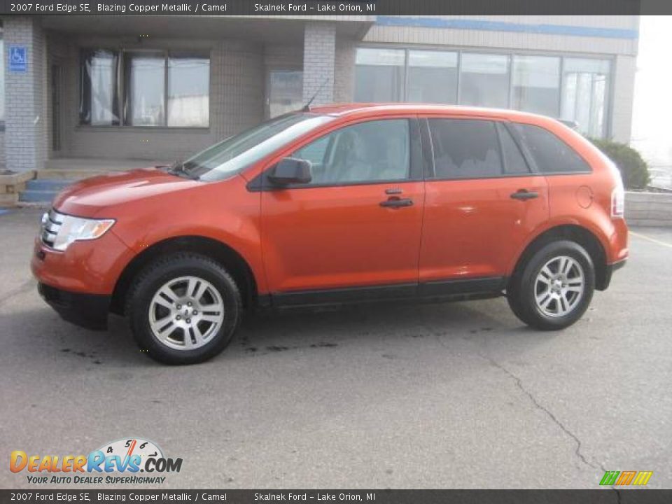 2007 Ford Edge SE Blazing Copper Metallic / Camel Photo #1