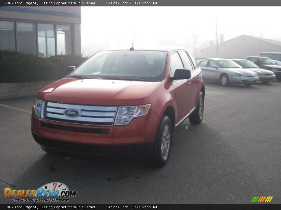 2007 Ford Edge SE Blazing Copper Metallic / Camel Photo #3