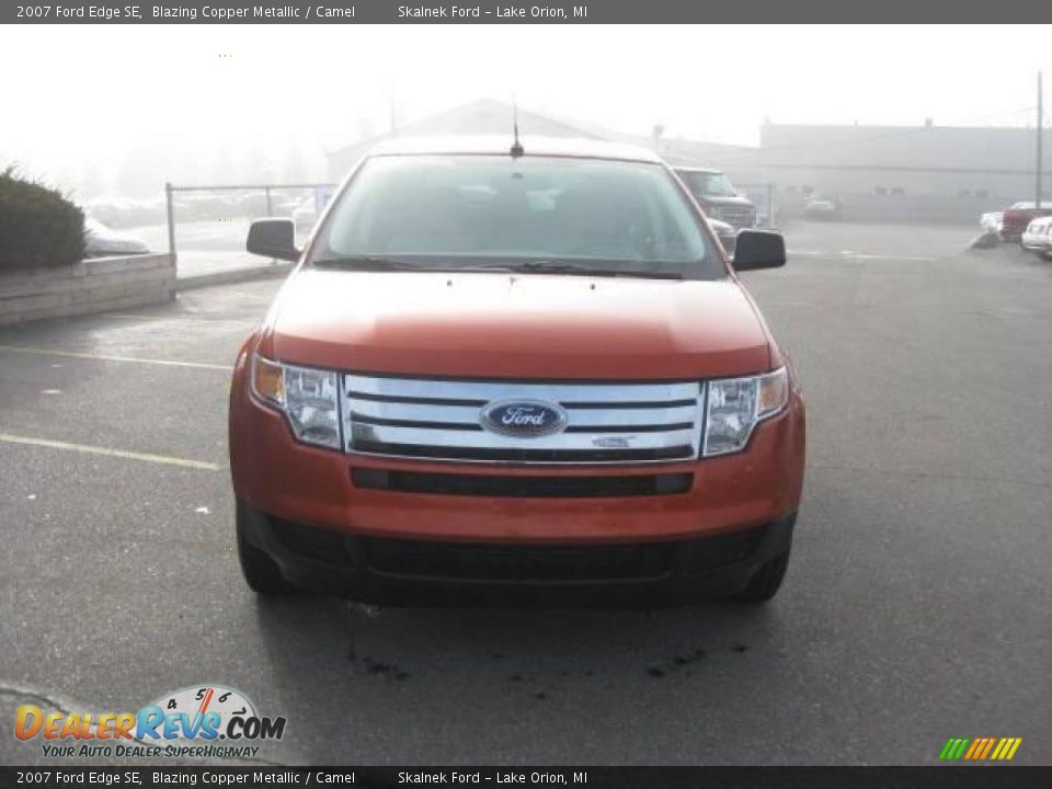 2007 Ford Edge SE Blazing Copper Metallic / Camel Photo #4