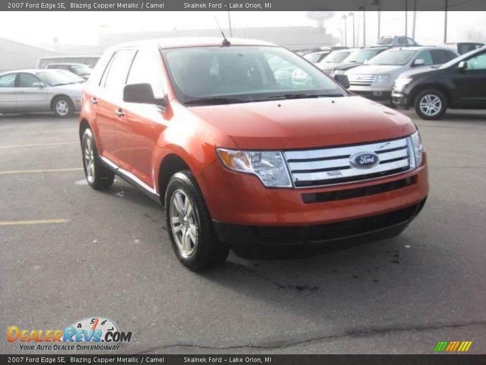 2007 Ford Edge SE Blazing Copper Metallic / Camel Photo #5