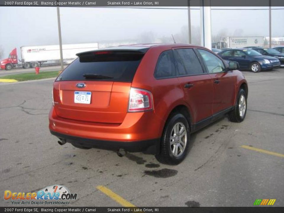 2007 Ford Edge SE Blazing Copper Metallic / Camel Photo #9