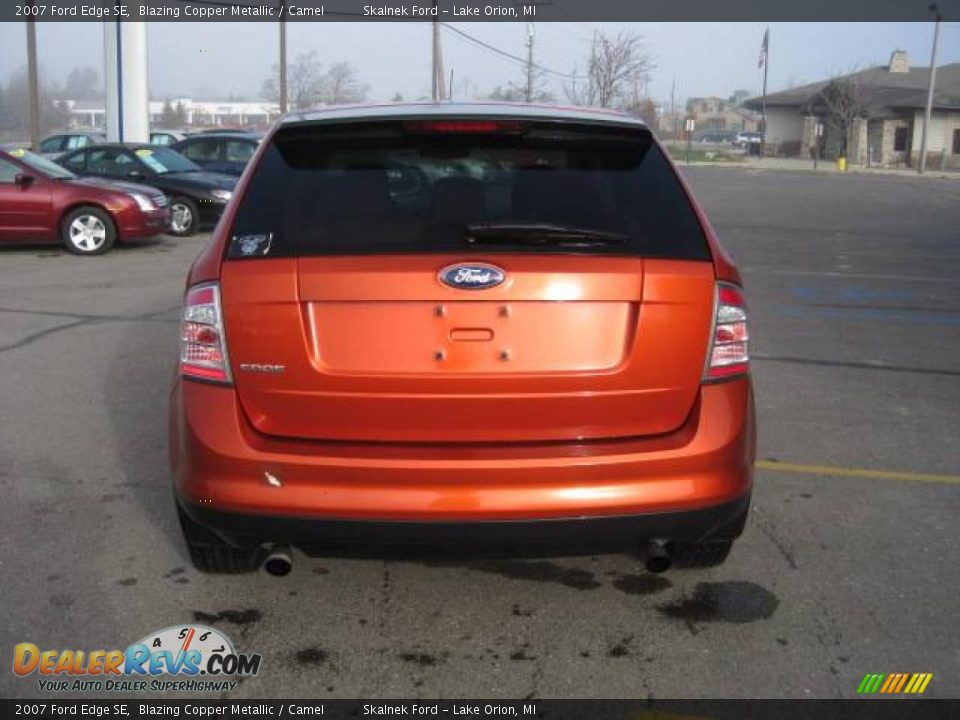 2007 Ford Edge SE Blazing Copper Metallic / Camel Photo #10