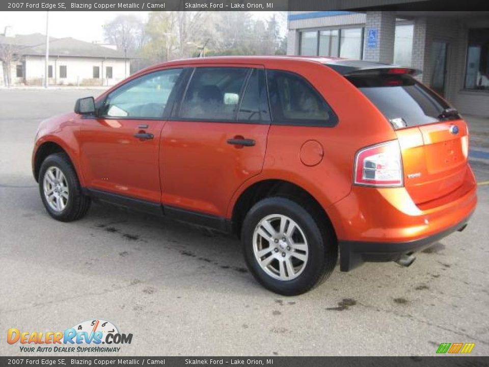 2007 Ford Edge SE Blazing Copper Metallic / Camel Photo #12