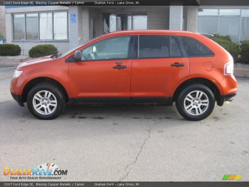 2007 Ford Edge SE Blazing Copper Metallic / Camel Photo #13