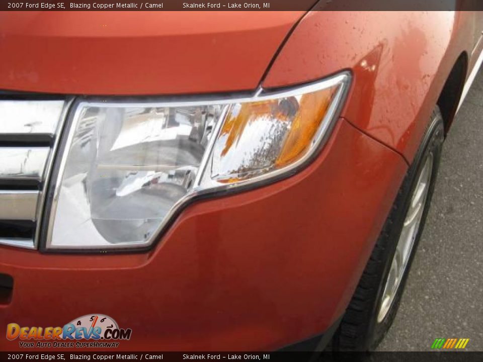 2007 Ford Edge SE Blazing Copper Metallic / Camel Photo #20