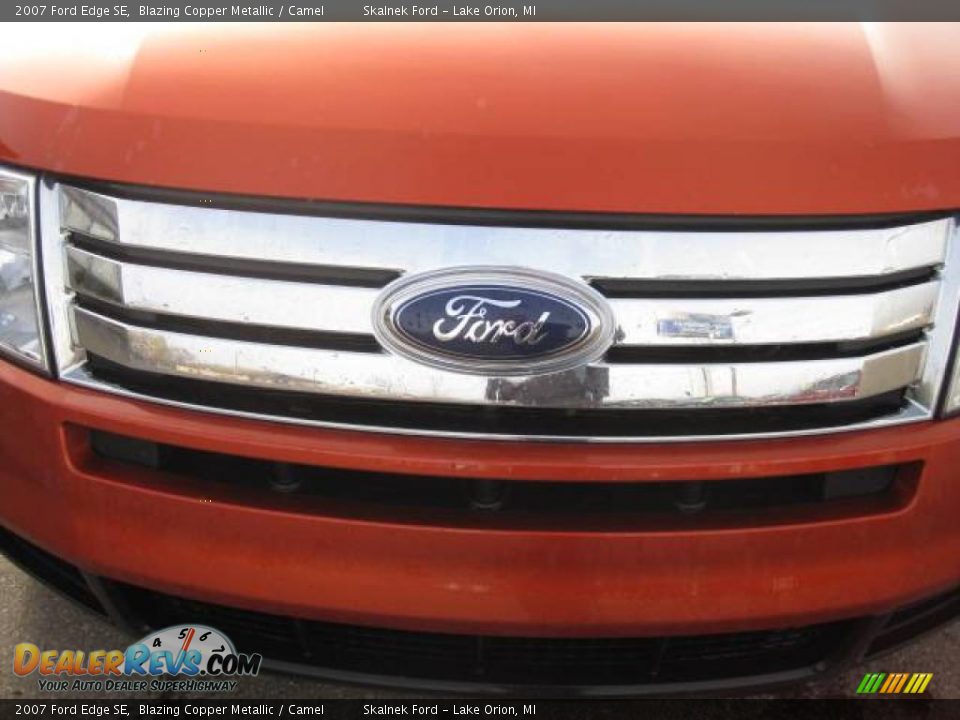 2007 Ford Edge SE Blazing Copper Metallic / Camel Photo #21