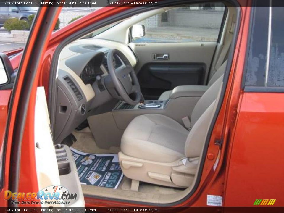 2007 Ford Edge SE Blazing Copper Metallic / Camel Photo #22