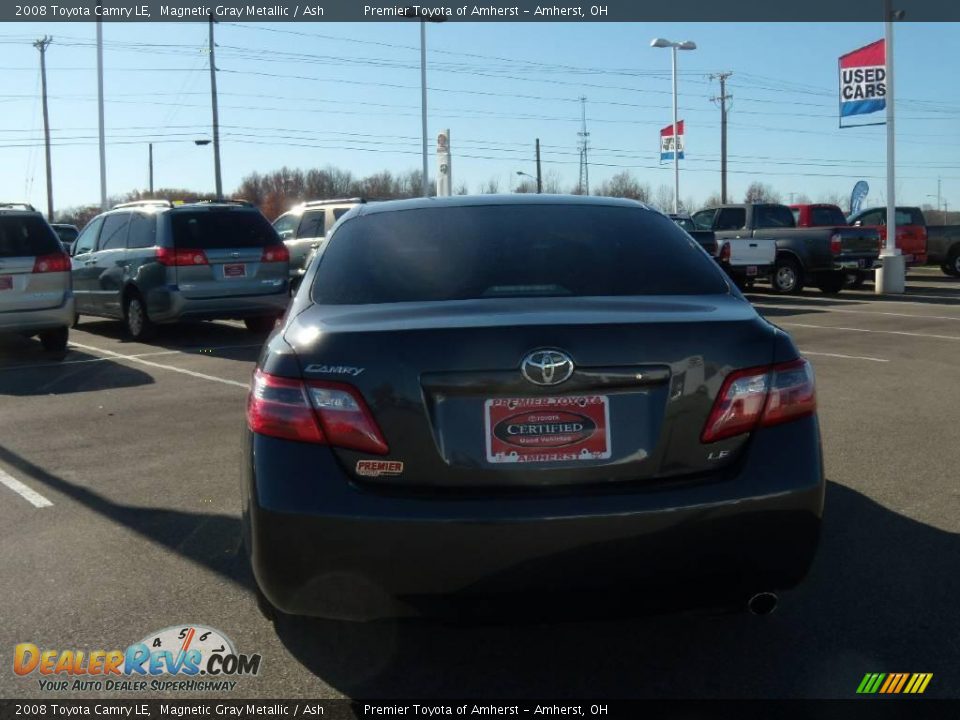 2008 Toyota Camry LE Magnetic Gray Metallic / Ash Photo #4