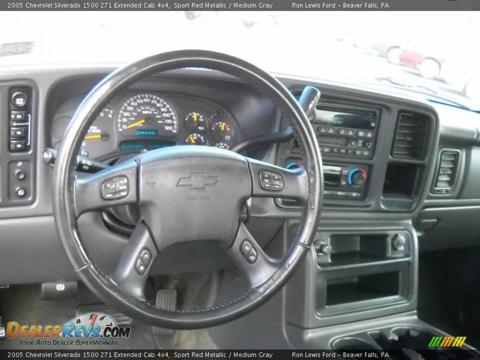 2005 Chevrolet Silverado 1500 Z71 Extended Cab 4x4 Sport Red Metallic / Medium Gray Photo #11