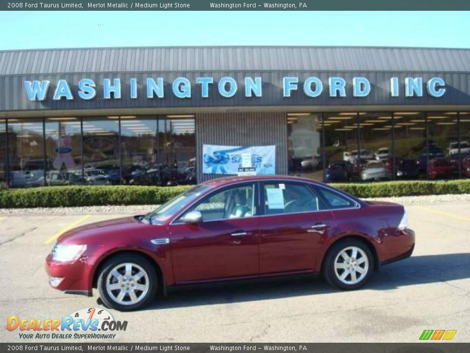 2008 Ford Taurus Limited Merlot Metallic / Medium Light Stone Photo #1
