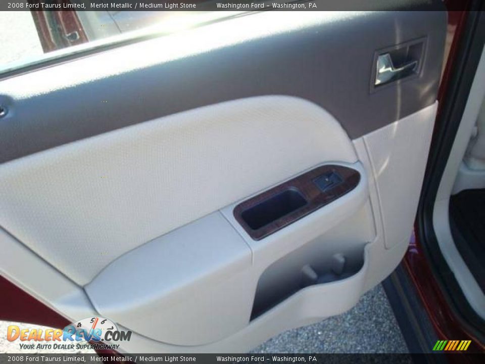 2008 Ford Taurus Limited Merlot Metallic / Medium Light Stone Photo #13