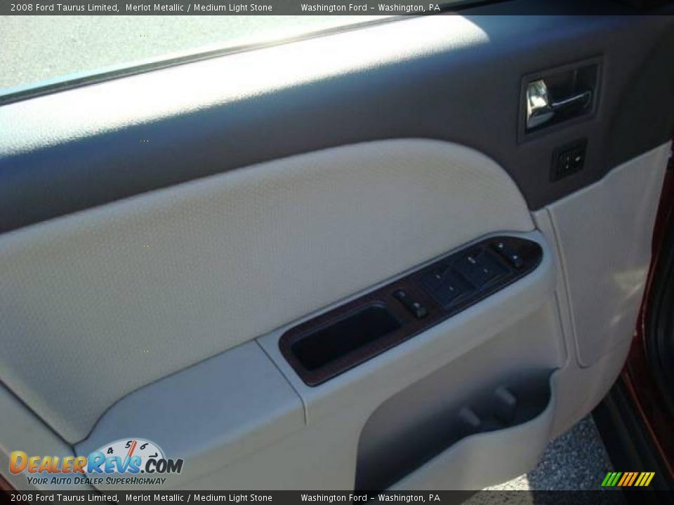 2008 Ford Taurus Limited Merlot Metallic / Medium Light Stone Photo #14