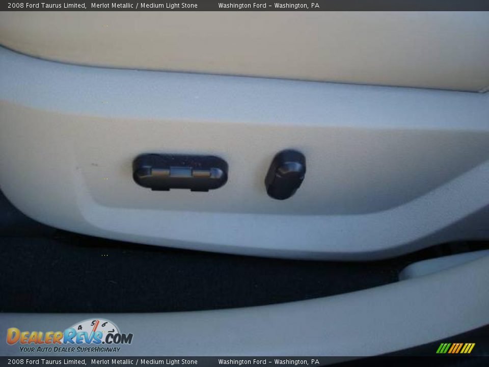 2008 Ford Taurus Limited Merlot Metallic / Medium Light Stone Photo #15