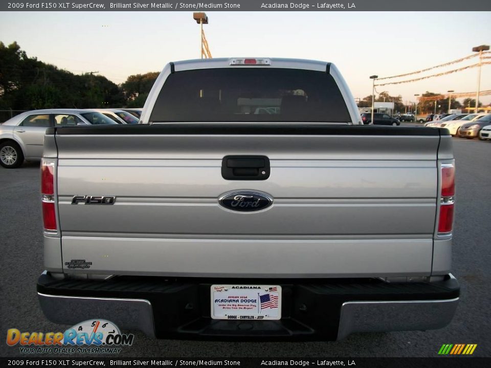 2009 Ford F150 XLT SuperCrew Brilliant Silver Metallic / Stone/Medium Stone Photo #4