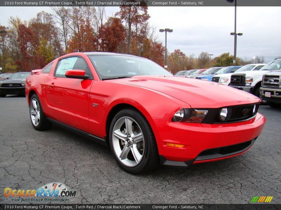 2010 Ford Mustang GT Premium Coupe Torch Red / Charcoal Black/Cashmere Photo #1