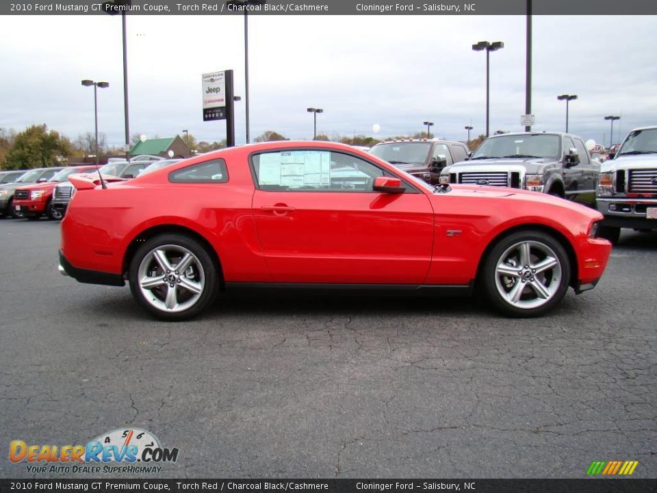 2010 Ford Mustang GT Premium Coupe Torch Red / Charcoal Black/Cashmere Photo #2